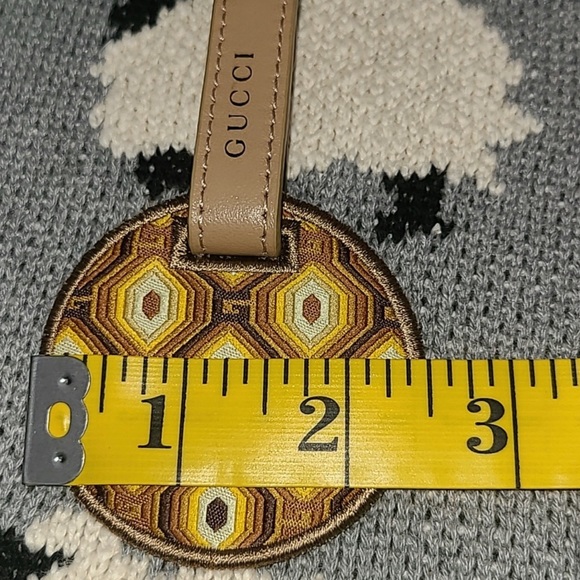 Gucci Red Box with Yellow Patterned Accessory and Tan Strap - Picture 5 of 5